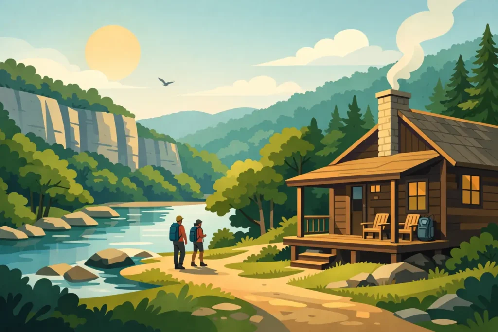 Buffalo River Hiking Cabin for Real Ozarks Days