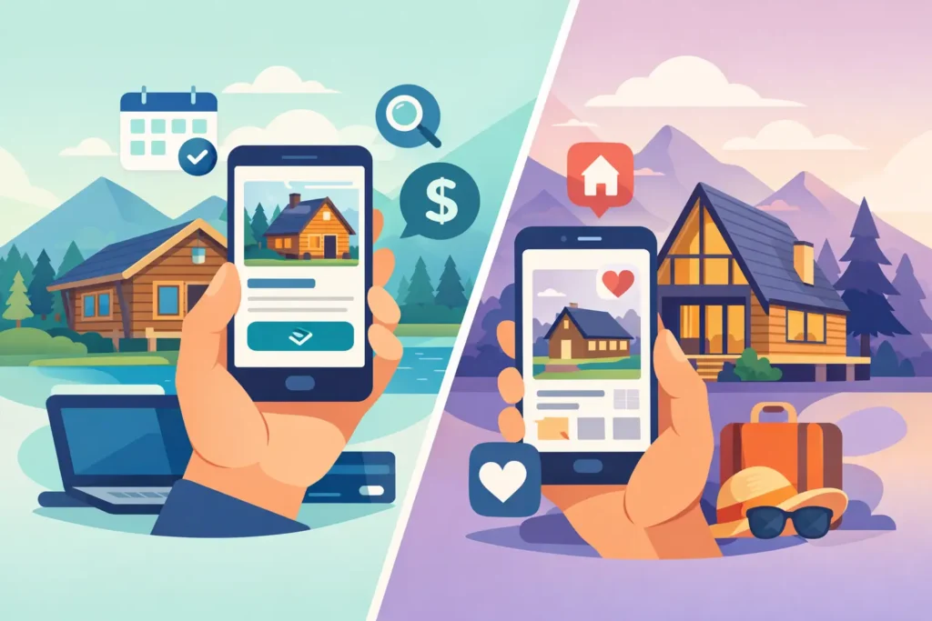 Direct Booking Versus Airbnb Cabin Stays