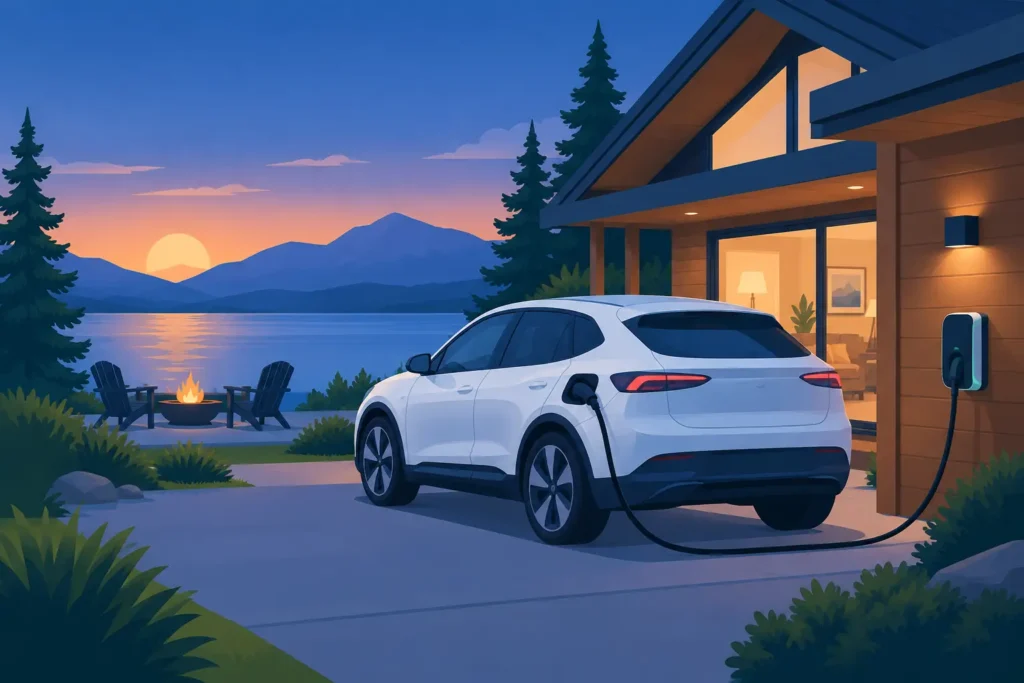 How to Charge EV Overnight at a Vacation Rental